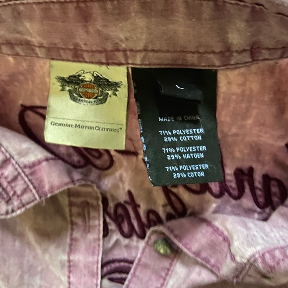 Harley-Davidson long sleeve button down - Picture 2 of 6